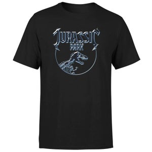Jurassic Park Logo Metal Men's T-Shirt - Black