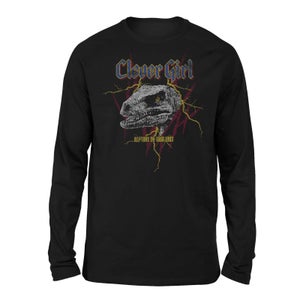 T-shirt Jurassic Park Clever Girl Raptors On Tour Long Sleeved - Noir - Unisexe