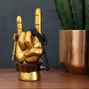 GOLD MINI ROCK ON HEADPHONE STAND