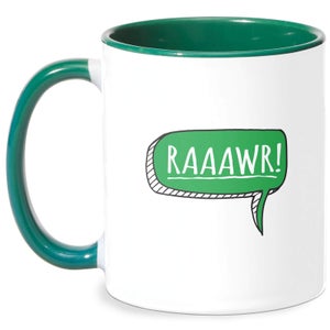 Raaawr Mug - White/Green
