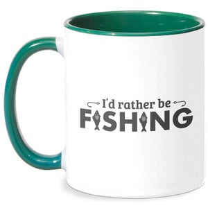 Id Rather Be Fishing Mug - White/Green