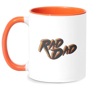 Rad Dad Mug - White/Orange