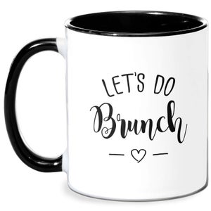 Lets Do Brunch Mug - White/Black