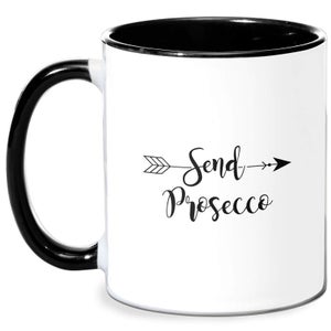 Send Prosecco Mug - White/Black