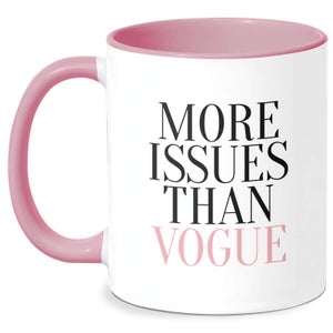 More Issues Than Vogue Mug - White/Pink