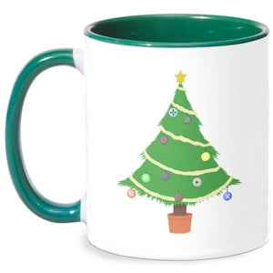 Buttons Tree Mug - White/Green