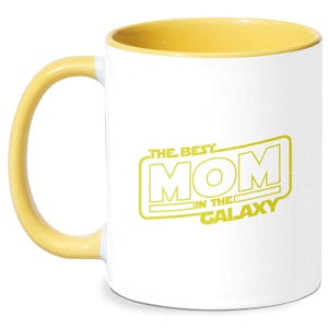 Best Mom In The Galaxy Mug - White/Yellow
