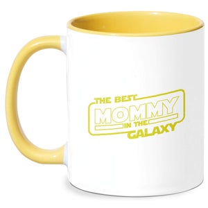 Best Mommy In The Galaxy Mug - White/Yellow