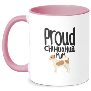 Proud Chuiahua Mum Mug - White/Pink