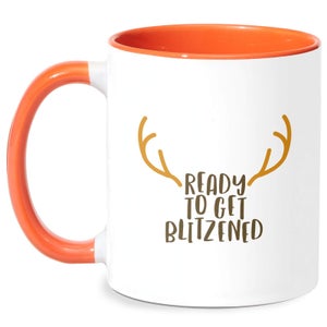 Ready To Get Blitzened Mug - White/Orange