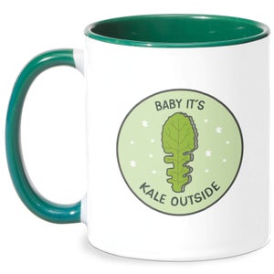 Baby It's Kale Outside Mug - White/Green