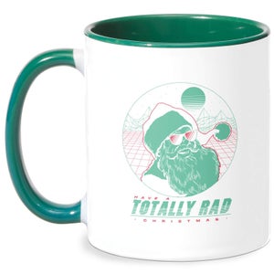 Totally Rad Christmas Mug - White/Green