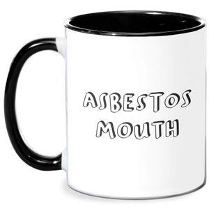 Asbestos Mouth Mug - White/Black