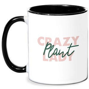 Crazy Plant Lady Script Mug - White/Black