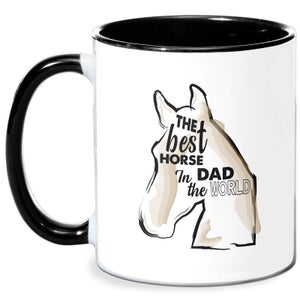 Horse Dad Mug - White/Black