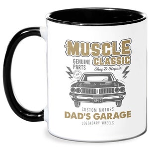 Dad's Garage Mug - White/Black
