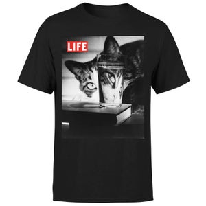 LIFE Magazine Cat Through The Glass Men's T-Shirt - Black