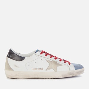 Golden Goose Deluxe Brand Men's Superstar Leather Trainers - White/Powder Blue/Ice/Black
