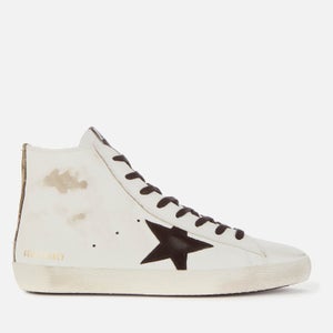 Golden Goose Men's Francy Leather Hi-Top Trainers - White/Black/Camouflage