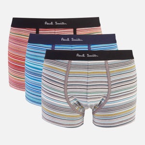 PS Paul Smith Men's 3-Pack Multi Signature Stripe Boxer Breifs - Multi