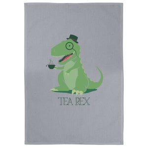 Tea Rex Cotton Grey Tea Towel