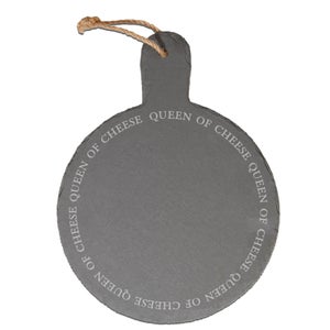 Queen Of Cheese Engraved Slate Cheese Board