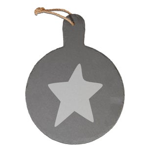 Star Engraved Slate Cheese Board