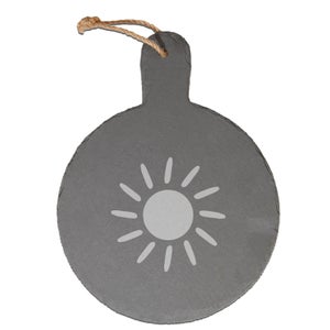 Sun Engraved Slate Cheese Board