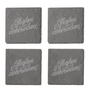 Illegitimi Non Carborundum Engraved Slate Coaster Set