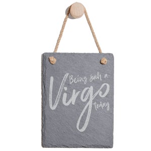 Being Such A Virgo Today Engraved Slate Memo Board - Portrait