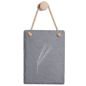 Leaves Engraved Slate Memo Board - Portrait