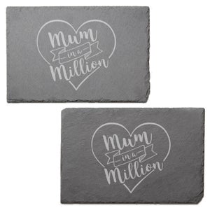 Mum In A Million Engraved Slate Placemat - Set of 2