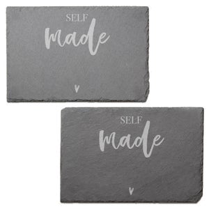 Self Made Engraved Slate Placemat - Set of 2