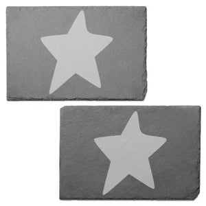 Star Engraved Slate Placemat - Set of 2