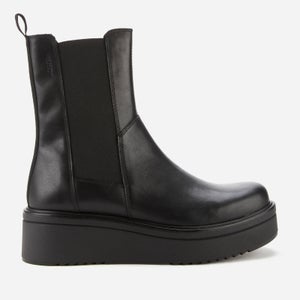 Vagabond Women's Tara Leather Chunky Chelsea Boots - Black