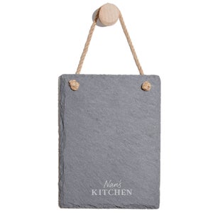 Nan's Kitchen Engraved Slate Memo Board - Portrait