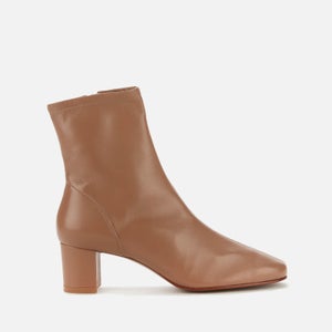 BY FAR Women's Sofia Leather Heeled Boots - Nude