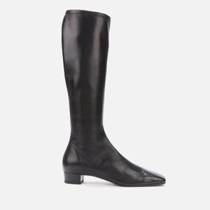 BY FAR Women's Edie Leather Knee High Boots - Black