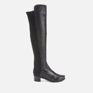 Stuart Weitzman Women's Reserve Leather/Suede Over The Knee Boots - Black