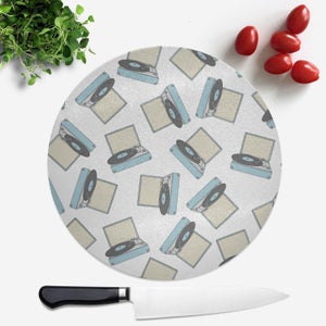 Record Player Round Chopping Board