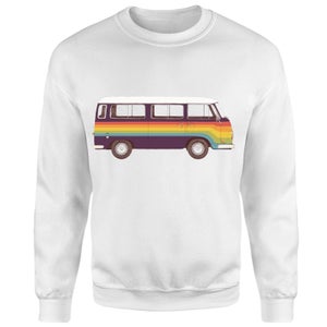 Rainbow Van Sweatshirt - White