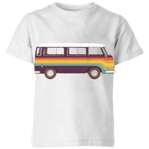 Rainbow Van Kids' T-Shirt - White