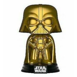 Star Wars Darth Vader Gold Metallic EXC Figura Pop! Vinyl