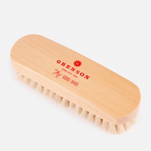 Grenson Small Beechwood Shoe Brush - Tan
