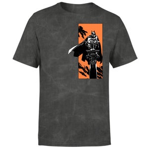 Batman Begins My Actions Define Me Men's T-Shirt - Black Acid Wash