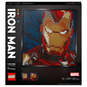 LEGO Art Marvel Ensemble de Jeux de construction Iron Man de Marvel Studios (31199)