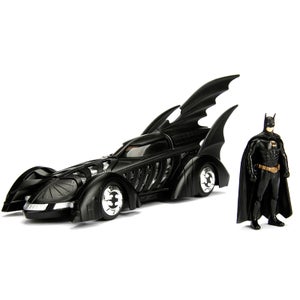 Jada Diecast 1:24 Batmóvil de Batman Forever con figura