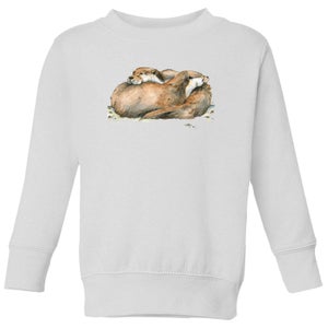 Snowtap Otters Kids' Sweatshirt - White