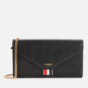 Thom Browne Women's Envelope Long Wallet with Long Chain - Black