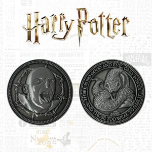 Moneda coleccionable de edición limitada de Harry Potter - Voldermort